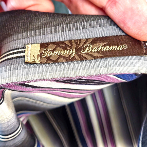 Tommy Bahama Men’s Shirt Yacht Club Nautical Luxe Silk Blue Resortwear Sz S - Picture 8 of 9